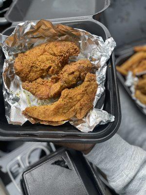 Chicken Tenders dipped in Lemon Pepper