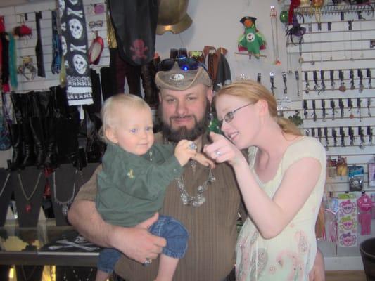 A Happy family during a recent visit to our shop. We truly have something for all ages!