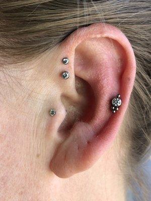 Piercings are priced well as well as done properly.