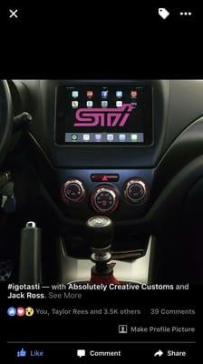 Installed iPad mini 2 LTE into my Subaru STI