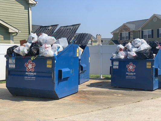 Dumpsters are always overflowing