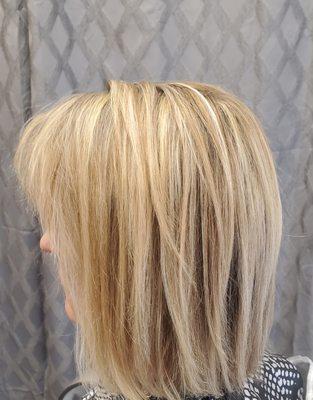 Highlights with balayage