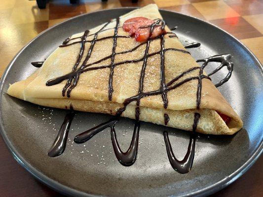 Strawberry crepe