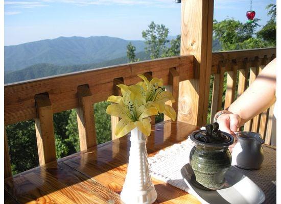 View from breakfast in the main lobby