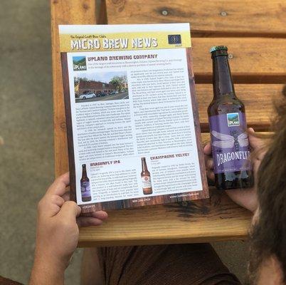 Newsletters come with each shipment with the background stories on the featured breweries, tasting notes, recipes, and even some beer trivia