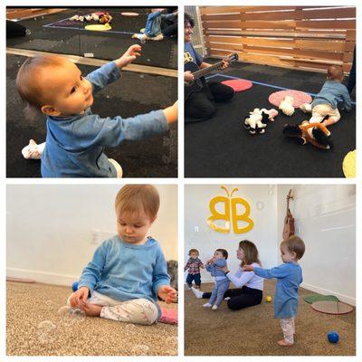 Top photos: my first enjoying their classes in early 2017  Bottom photos: my second loving it in 2020!