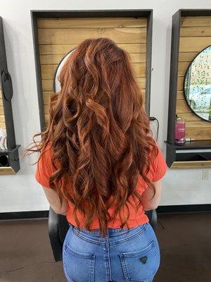 Wash, style, and curl with Rachel $55