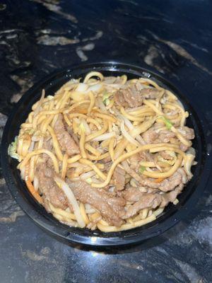 Beef Lo Mein Noodles (~$8)