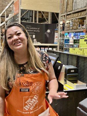 Jessica, Hilo Home Depot Associate has a Nice Smile and friendly always!