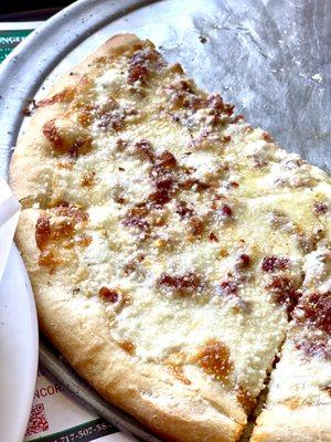 White Pizza with Bacon