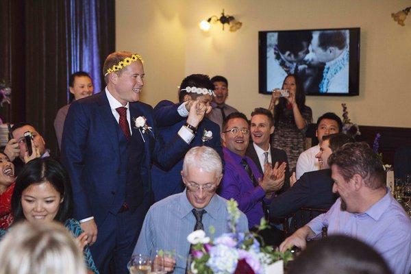 Be sure to wear flowers in your hair (San Francisco). R&R 2017. Thank you Small Potatoes for making our special day magical!