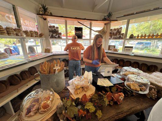 Owners Kris and Tom inside Baked in Amador shop