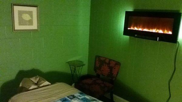 Campfire treatment room.