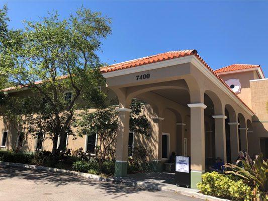 The front of the building for the Urology Center of South Florida Miami location.