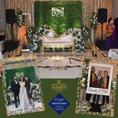 Ever Green White Classic Wedding Reception