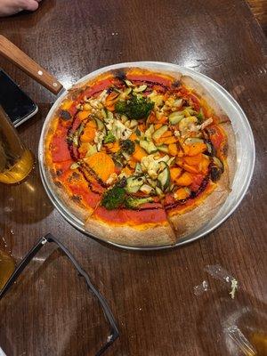 Roasted vegetable pizza