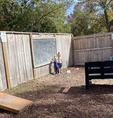 Big chalkboard for the kids