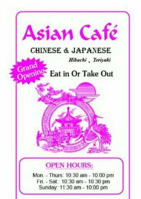 Welcome to Asian Cafe!