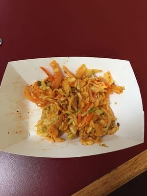 Spicy slaw that came when my Pupusa showed up. Very good.