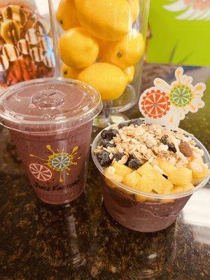 Tropical Acai Bowl Smoothie