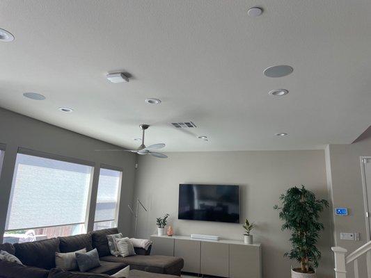 In ceiling speakers and Sonos sound bar