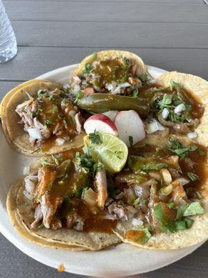 Carnitas, Buche, Cuerito TACOS