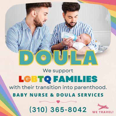 We are Doulas, Proudly serving and supporting LGBTQ families around the world