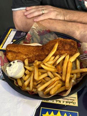 Giant Fish Sandwich & Fries