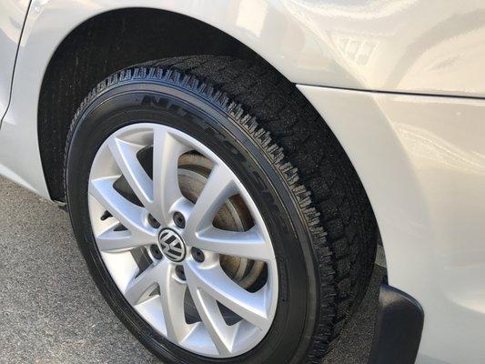 Wheel - Quarter - Bumper After repairs witha perfect color match and unable to notice it was in an accident