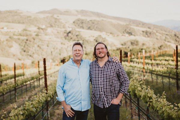 Father and Son duo owners, growers, and winemaker.