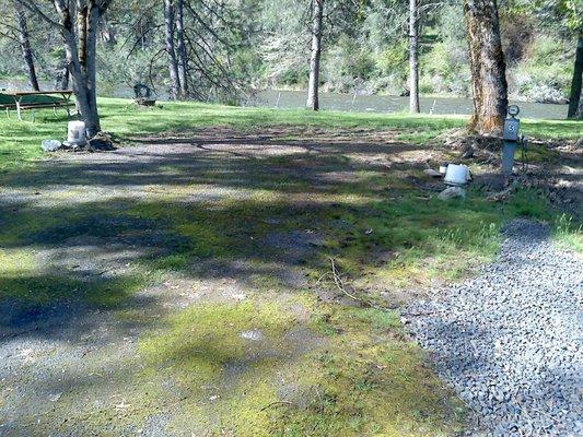 One of the campsites on the river.