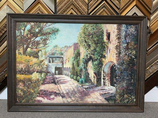 Framed oil canvas