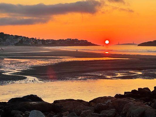 Sunrise over Good Harbor Beach, 5:24 am