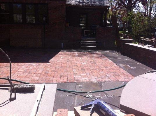 In progress of building a nice patio for summer fun.