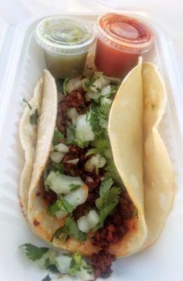 Chorizo street taco