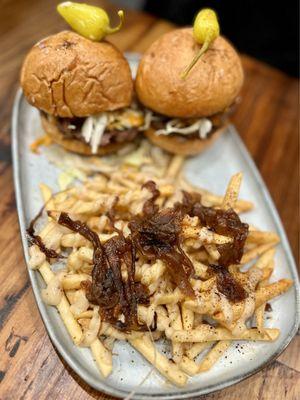 King Sliders with Dirty Fries