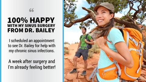 Dr. Samuel Bailey is rated as a top specialty ear, nose, and throat doctor within the Phoenix area on several general & doctor review sites.