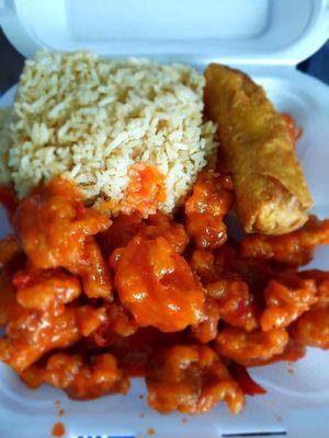 Spicy Orange Chicken Combo