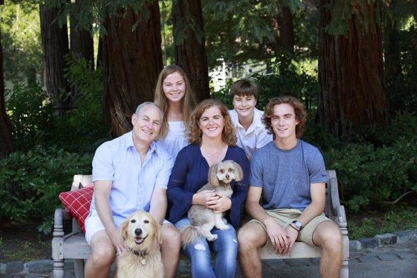 Family and dogs portraits big and small, Senior High portraits, Holiday cards, Family memories, Atherton, CA