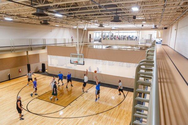 Recently Resurfaced Indoor B-Ball Court.