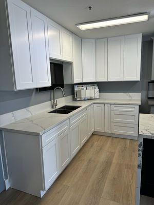 White Shaker cabinet