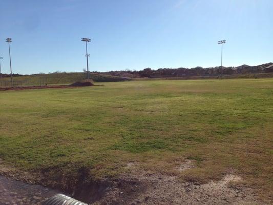 Soccer fields.