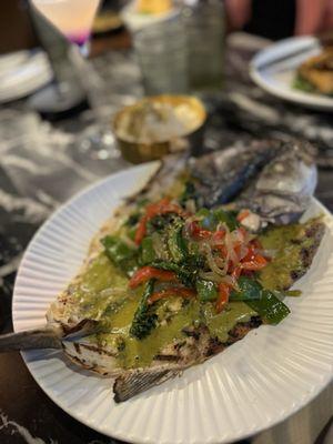 Curry Branzino