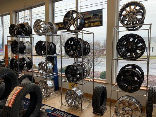 Custom Wheels, OEM Wheels, Refurbished Wheels, Special Order Upon Request. Wheel Repair Available. 
 See Management For Details