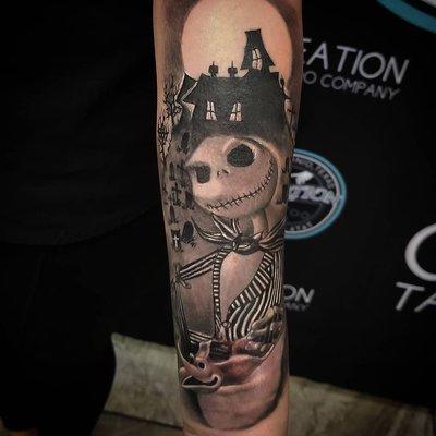 Nightmare before Christmas tattoo done by EZ