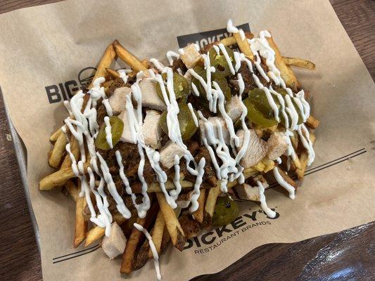 BEER GUYS SPECIAL FRIES. 10/10 recommend this off menu item. Pair it with an IPA or a Margarita for best results.