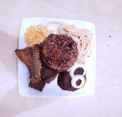 Waakye (Brown Rice & Beans)