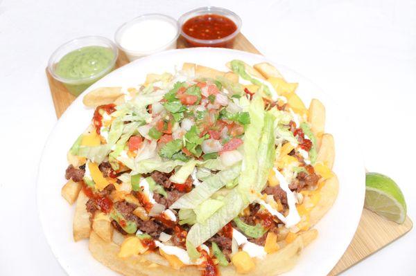 Our famous bambino fries comes both in regular and supreme.