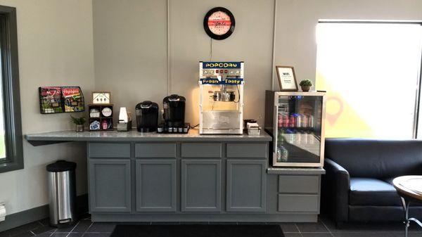 Help yourself to all of the complimentary refreshments we offer.