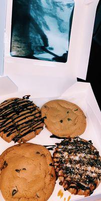 Nutella Stuffed Chocolate Chip Cookie Coconut Caramel Cookie Stuffed Peanut Butter Cup Cookie